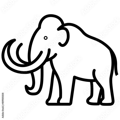Mammoth Vector Icon