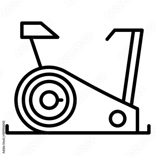 Exercise Bike Vector Icon