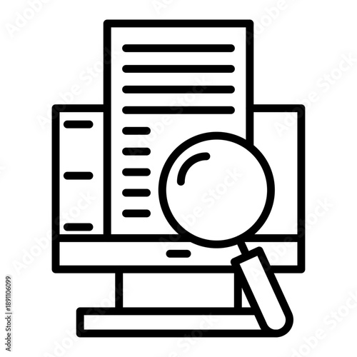 Online Search Vector Icon