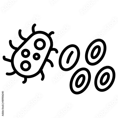 Bacteria And Virus Vector Icon