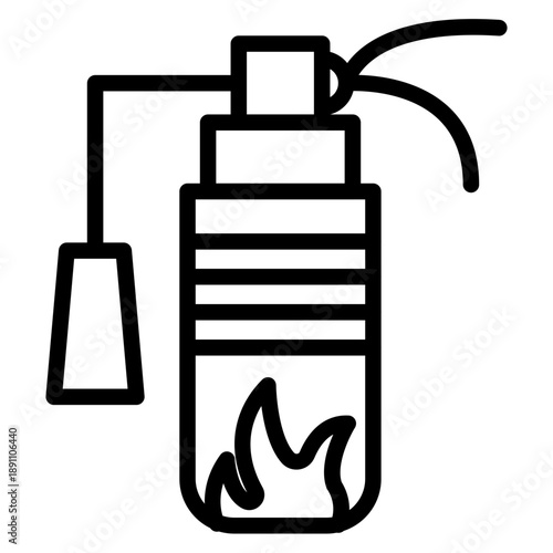 Fire Extinguisher Vector Icon