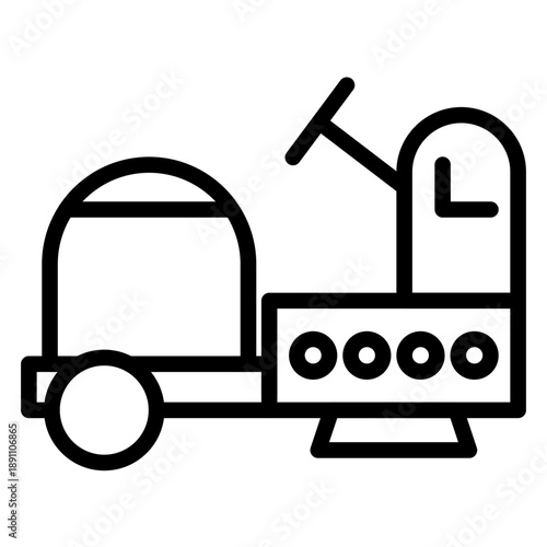 Floor Scrubber Vector Icon