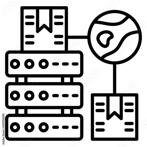 Master Data Vector Icon