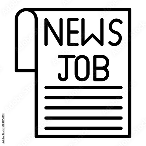 Newspaper Ad Vector Icon