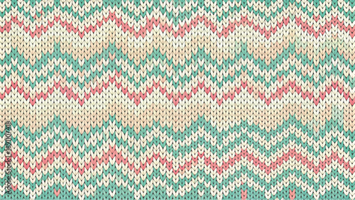 knit pattern border diamond motifs cozy winter atmosphere vector background 