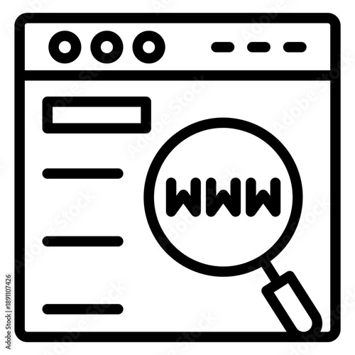 Keyword Research Vector Icon