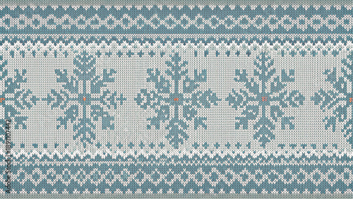 knit pattern border diamond motifs cozy winter atmosphere vector background 