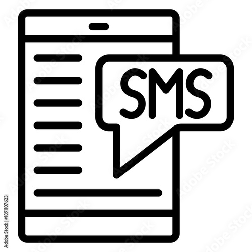 SMS Marketing Vector Icon
