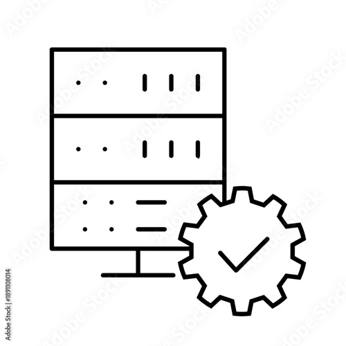 Maintenance vector icon. Technical support Illustration sign. Installing updates symbol. Bow logo.