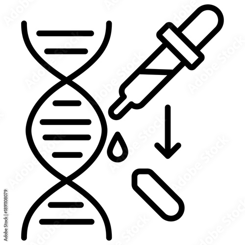 Genetic Modification Vector Icon