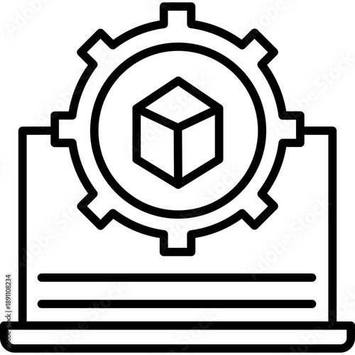 Virtual Machine Vector Icon