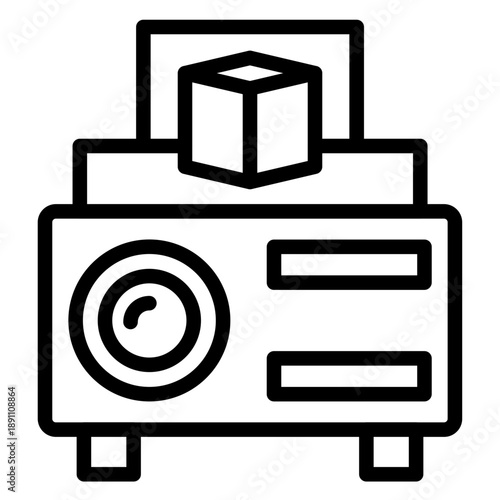 3D Projector Vector Icon