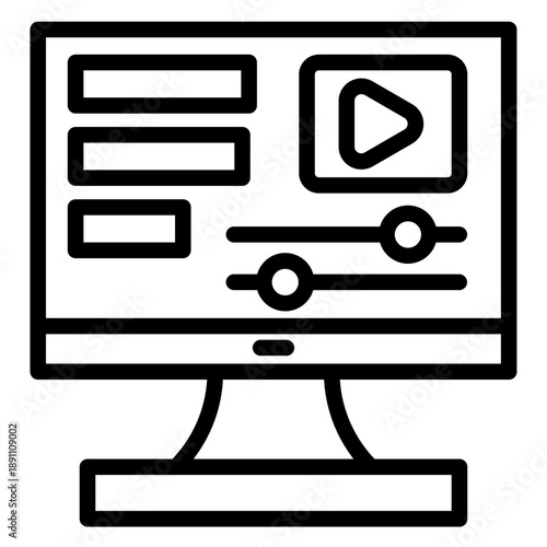 Editing Timeline Vector Icon