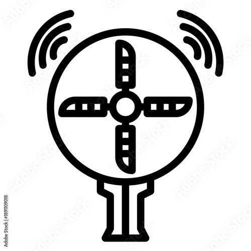 Fan Screening Vector Icon