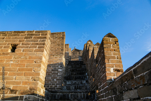 Schilderij op canvas Great Wall of China at Jinshanling - Ancient Stone Fortification