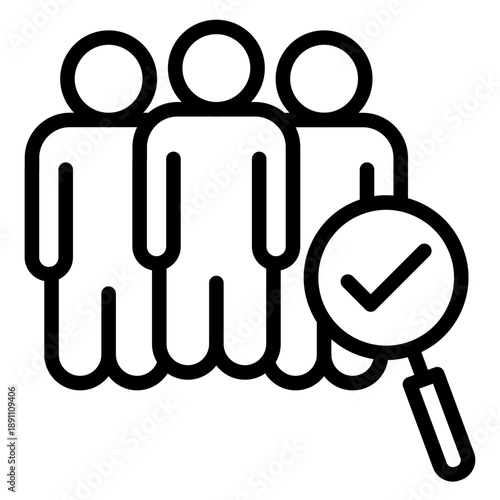 Press Screening Vector Icon