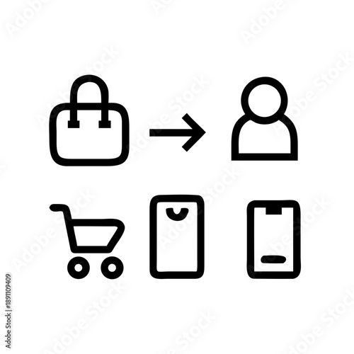 Shopping process from adding to cart to receiving the package