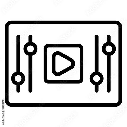 Movie Trailer Vector Icon