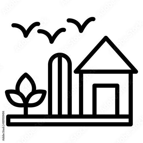 Render Farm Vector Icon
