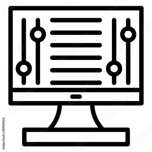 Sound Mixer Vector Icon