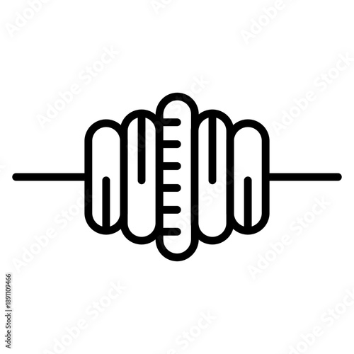 Ab Wheel Vector Icon