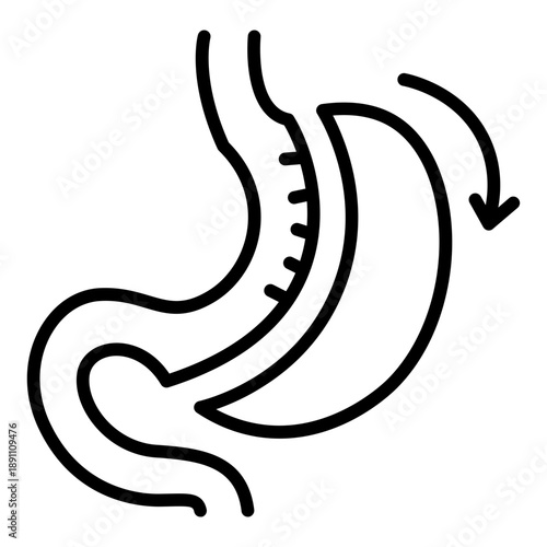 Bariatric Surgery Vector Icon