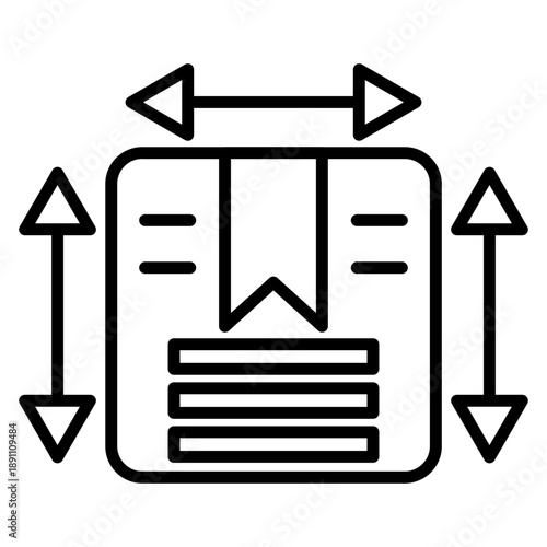 Dimension Vector Icon