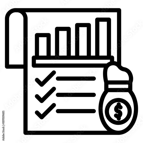 Budget Planning Vector Icon