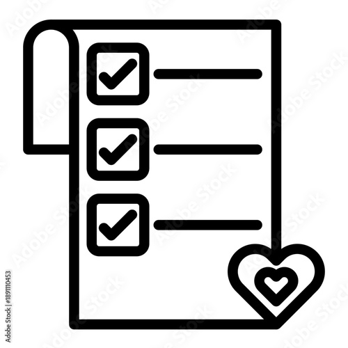 Wishlist Vector Icon