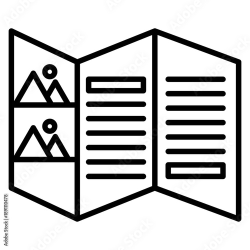 Brochure Vector Icon