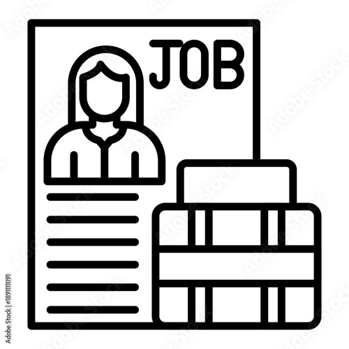 Job Title Vector Icon