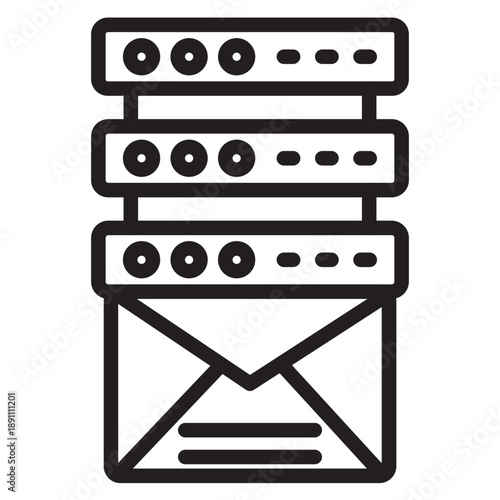 Email Hosting Vector Icon