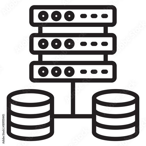 Virtual Private Server Vector Icon