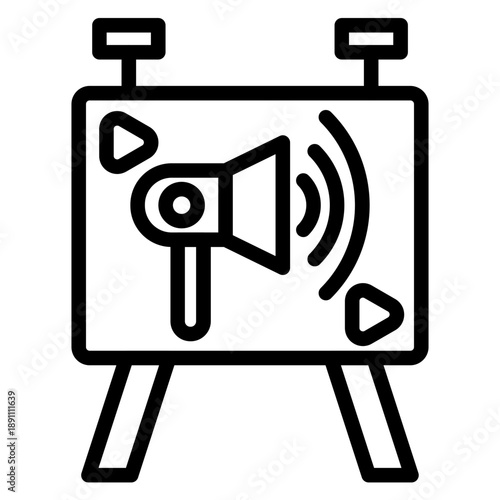 Digital Signage Vector Icon