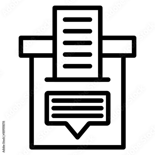Suggestion Box Vector Icon