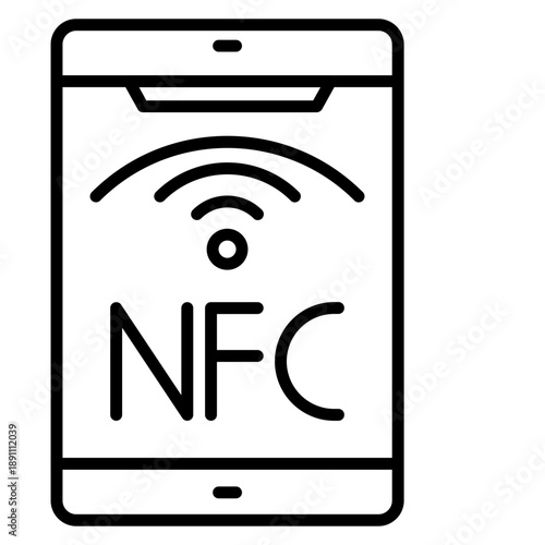 NFC Vector Icon