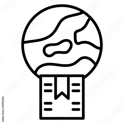 Worldwide Shipping Vector Icon