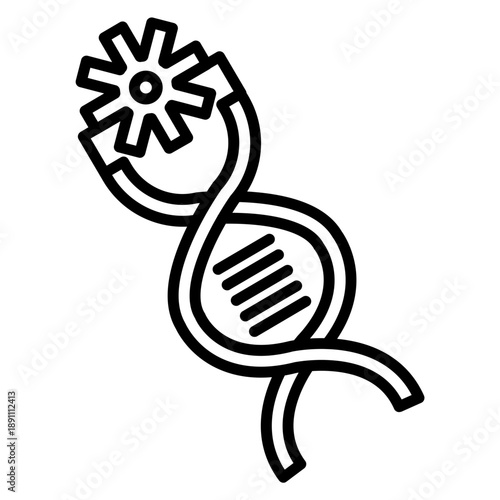Genetic Engineering Vector Icon