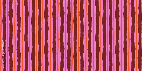 Vector seamless pattern with abstract hand-drawn imperfect rough edges, quirky whimsical doodle style and geometric shapes, bright dopamine decor backgrounds