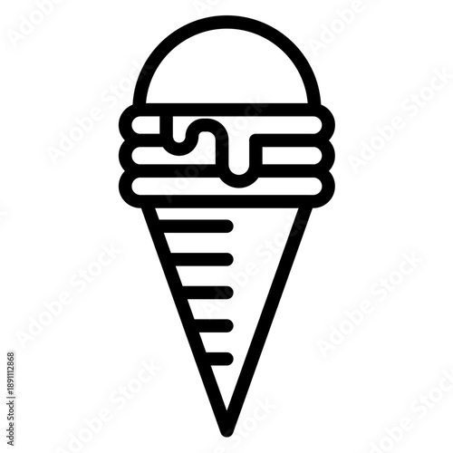 Snow Cone Vector Icon