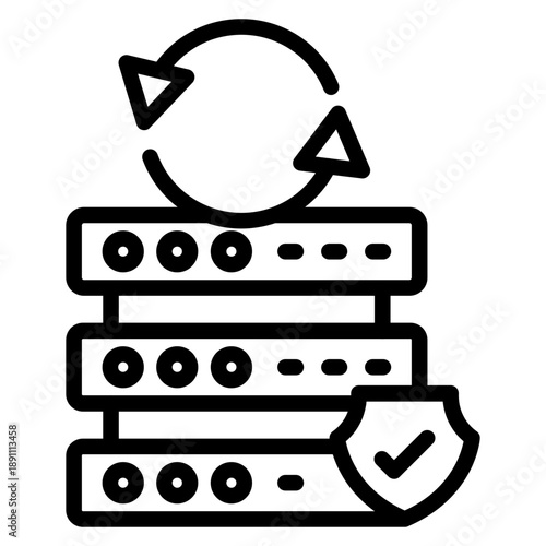 Backup Safe Vector Icon