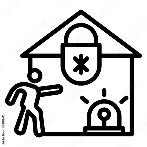 Emergency Lockdown Vector Icon