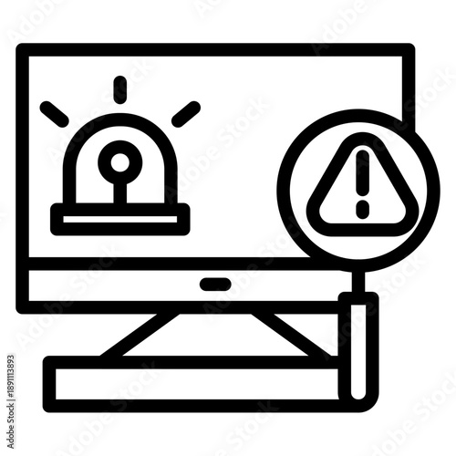Intrusion Detection Vector Icon