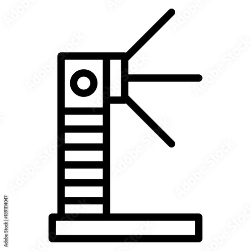 Turnstile Vector Icon