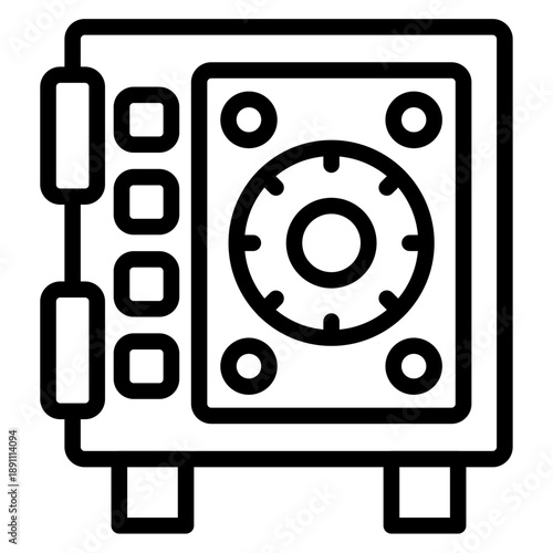 Vault Door Vector Icon