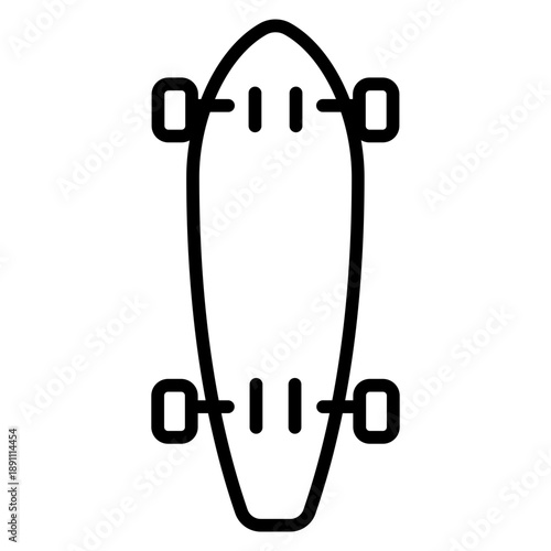 Longboard Vector Icon