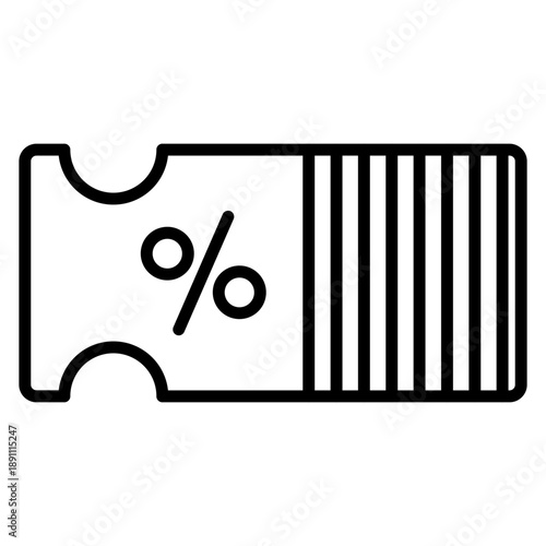 Voucher Vector Icon