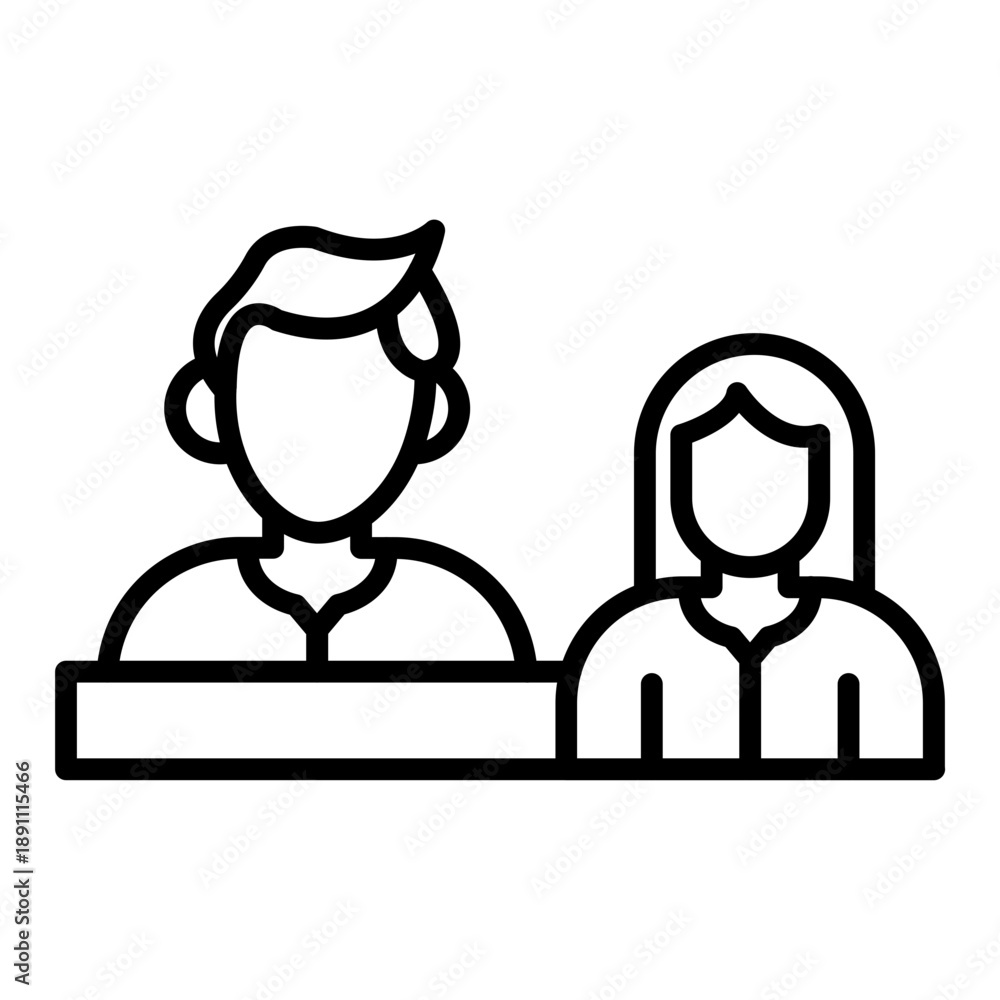 Obraz premium Job Interview Vector Icon
