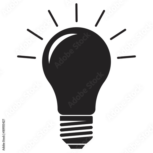 A shining lightbulb icon symbolizing a bright idea or moment of inspiration