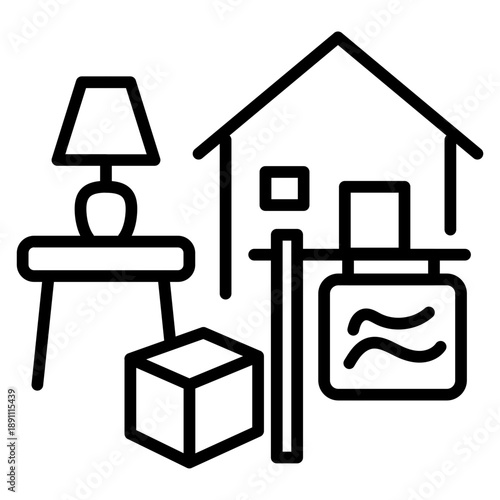 Estate Sale Vector Icon